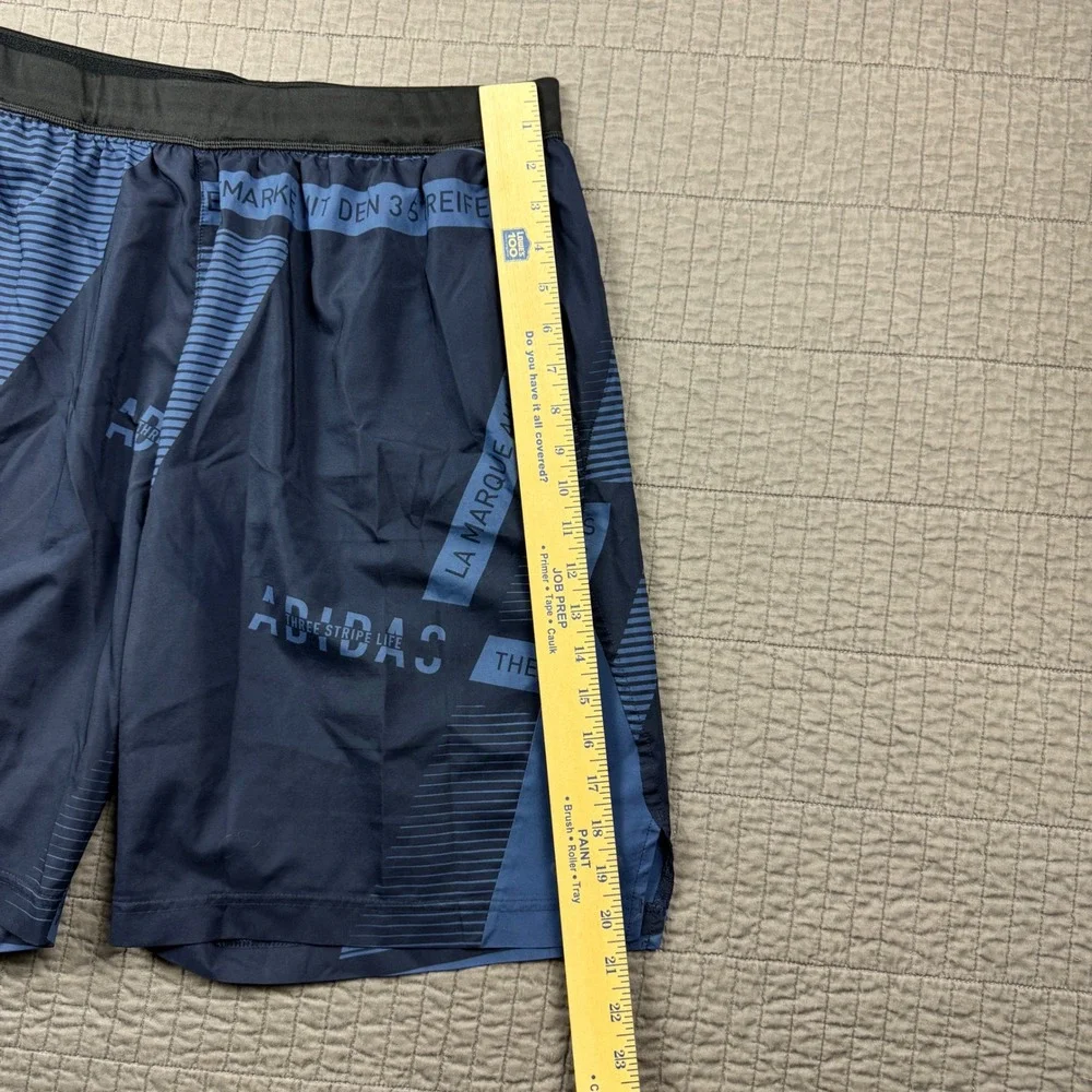 Adidas‎ Men XL Blue Graphic Training Shorts 9